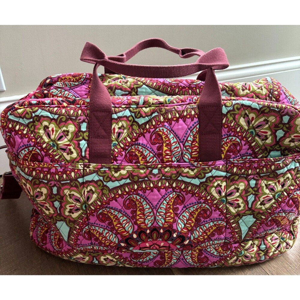 New Vera Bradley Traveler Tote Carry On Bag Resort Medallion Luggage Strap